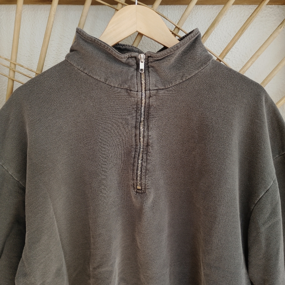 ** ON HOLD** Los Angeles Apparel Half Zip Pullover Sweatshirt/ Size Large - Picture 6 of 14